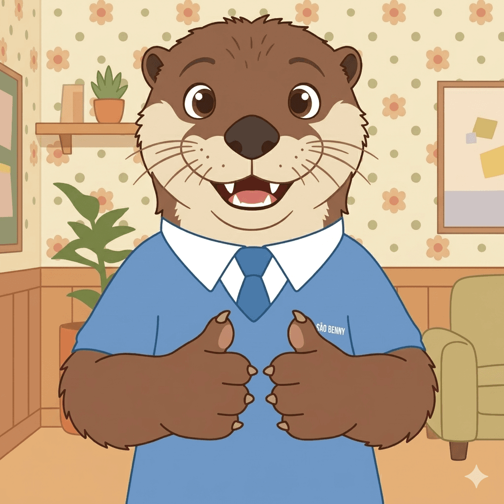Mascote Lontra Ágil